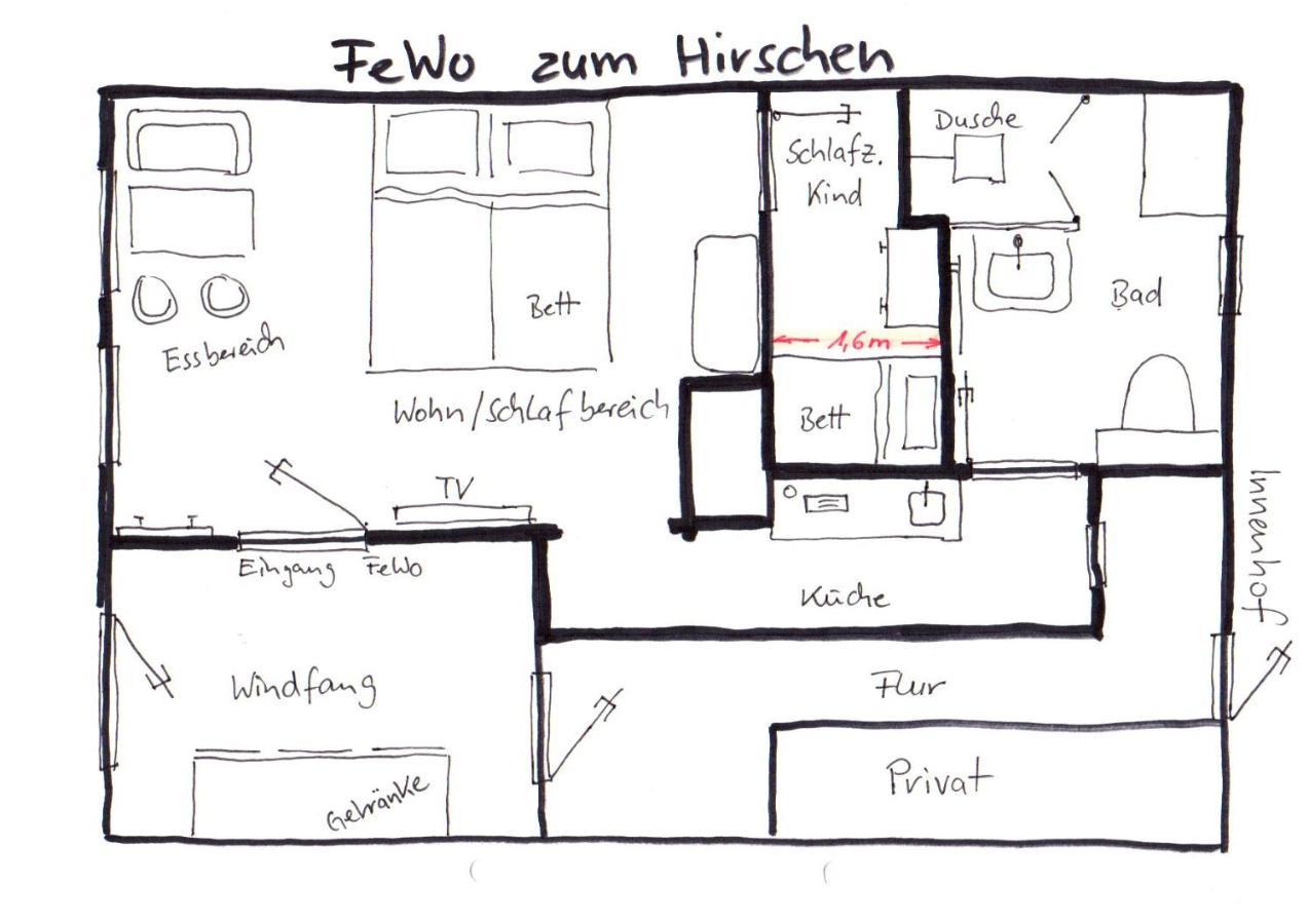 Ferienwohnung Zum Hirschen Herzberg am Harz Extérieur photo